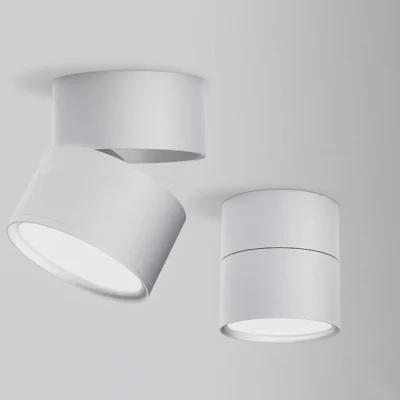 Surface Mounted Adjustable LED Spotlight 360 Degree Rotating Aluminum Folding Commercial Ceiling Downlight