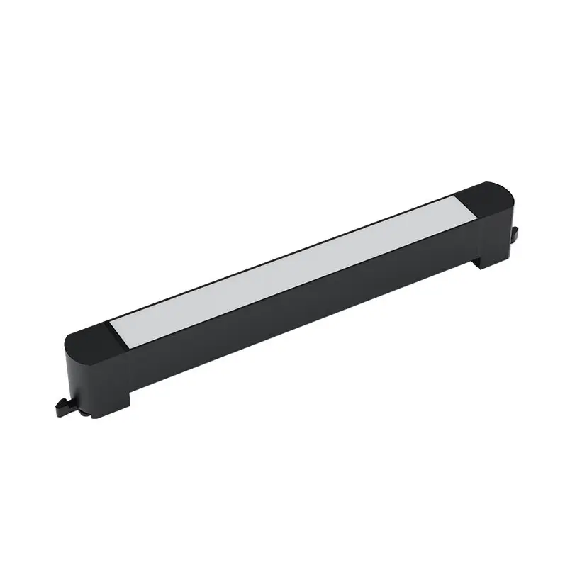 120 Degree Linear LED Track Light Aluminum Spotlight in matte black and white finishes with frosted diffuser lenses for ceiling tracking rail networks