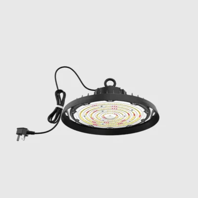 Full Spectrum LED Grow Light UFO IP65 Waterproof Aluminum Round Hanging Growing Lamp for Indoor Plants Greenhouse Hydroponics 243mm-325mm (9.6-12.8 Inches)