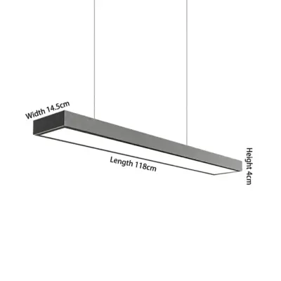 50W Linear LED Office Lighting Fixture
