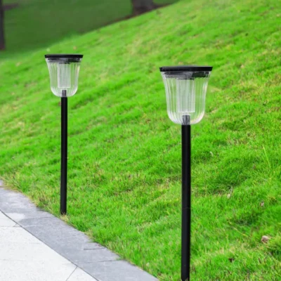 Solar Garden Path Light: Dual-Color LED Outdoor Stake Light for Landscaping