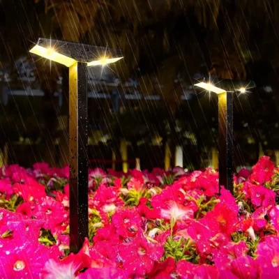 Solar LED Path Light: Modern Weatherproof Landscape Lighting Stake