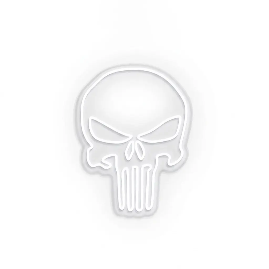 Custom LED Neon Sign – Personalized Skull Wall Decor Light
