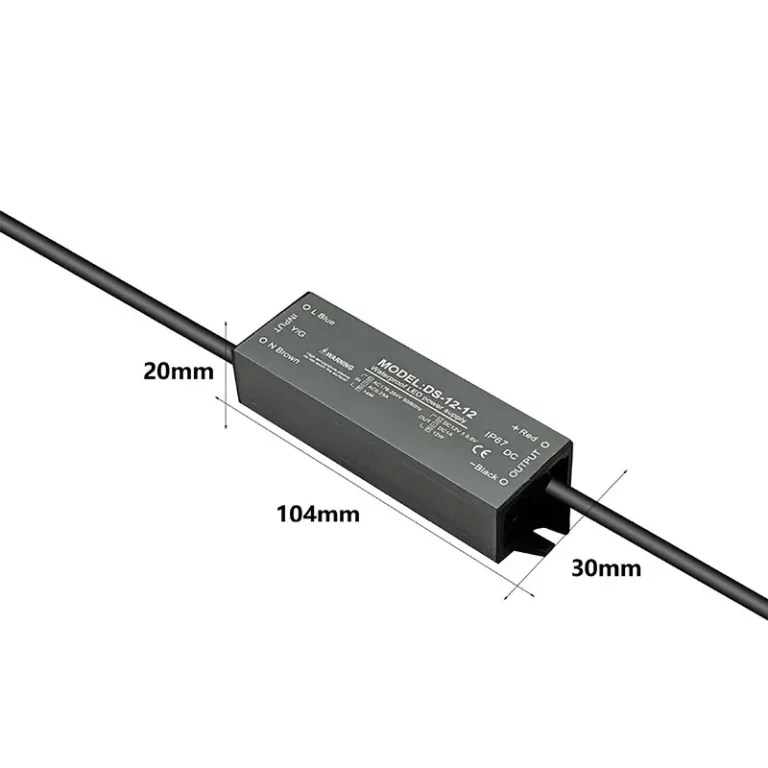 12W compact waterproof LED power supply unit.