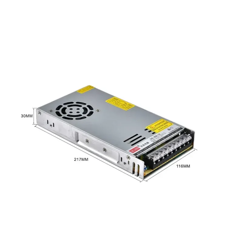 350W high-performance LED power supply with fan.