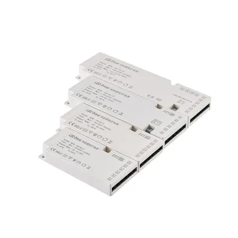 A group of WaBrite constant voltage cabinet LED drivers.