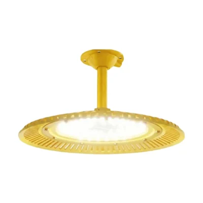 Tri-proof LED High Bay Light with Stem Mount, IP65 Waterproof Dustproof Industrial Ceiling Lamp for Workshop Warehouse
