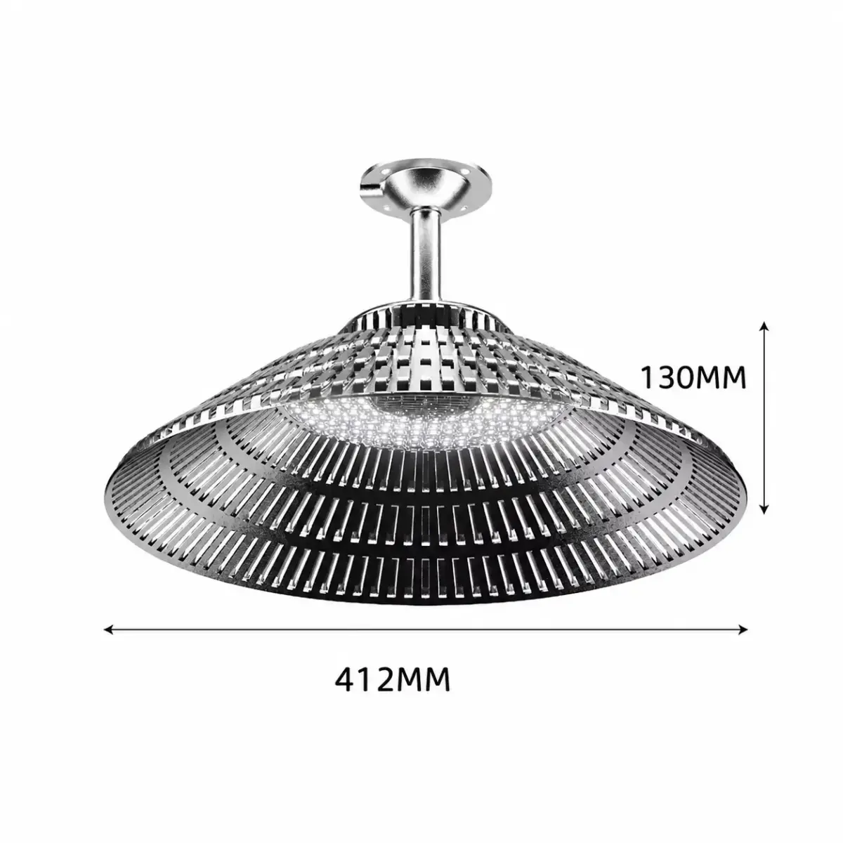 High Lumen LED UFO High Bay Light Series with heavy duty aluminum chassis and optical PC lens for warehouse lighting