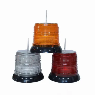Solar LED Warning Beacon – High-Visibility Magnetic Safety Light
