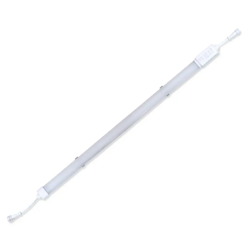 Professional IP65 LED freezer light bar with white PC housing and connector.