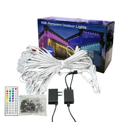 RGB Permanent Outdoor Lighting – IP67 Waterproof LED Architectural Soffit & Eaves Lights (15m-75m)