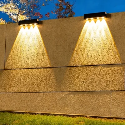 Solar LED Outdoor Wall Washer Fence Light