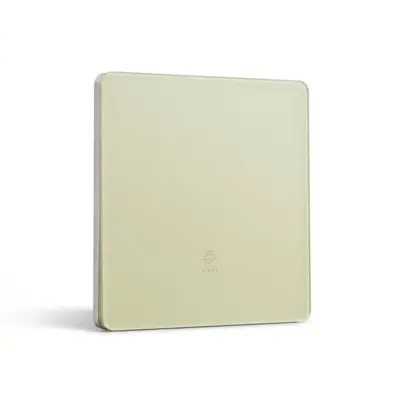 Premium Lemon Yellow Tempered Glass Wall Switch and Socket – Durable Electrical Hardware