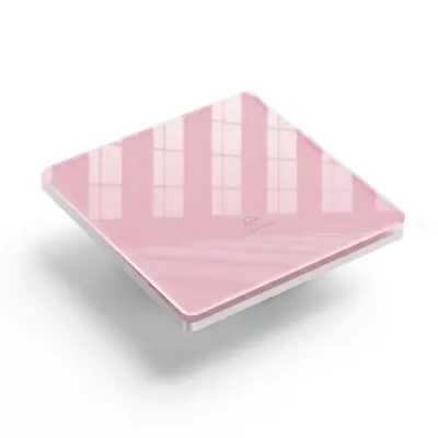 Premium Pink Tempered Glass Wall Switch and Socket